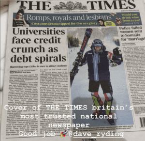 Capa do The Times de 3 de janeiro de 2019